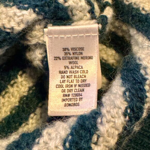 Bonobos Men’s Striped Merino Alpaca Blend Crewneck Sweater M - Picture 8 of 8